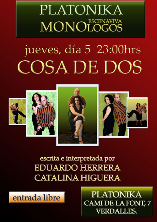 Monólogo a dos comedias Escenaviva